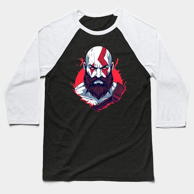 kratos Baseball T-Shirt by lets find pirate